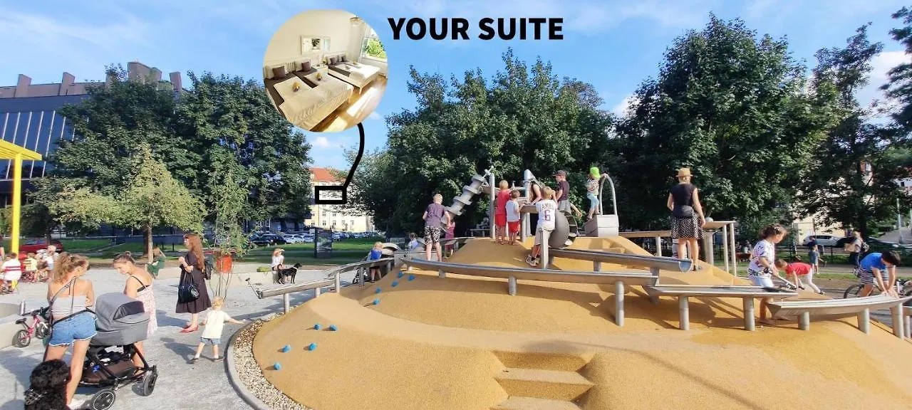 פראג Double King Size Sunny Suite In Castle Area 0*,